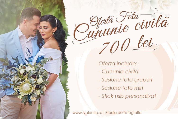 pret fotograf Craiova cununie civila nunta, Valentin Ieremiea, detalii